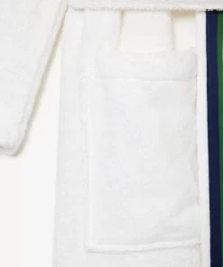 Lacoste Heimtextilien>L Club Bademantel Im Kimono-Schnitt Mit Trikolor-Band White N01