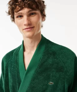 Lacoste Heimtextilien>L Fashion Show Kimono-Bademantel Aus Frottee Green G20