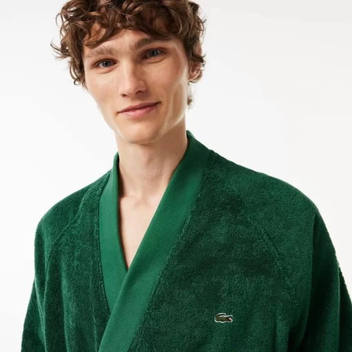 Lacoste Heimtextilien>L Fashion Show Kimono-Bademantel Aus Frottee Green G20