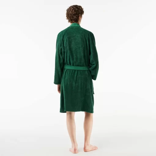 Lacoste Heimtextilien>L Fashion Show Kimono-Bademantel Aus Frottee Green G20