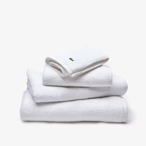 Lacoste Heimtextilien>L Lecroco Handtuch Aus Baumwolle White N01