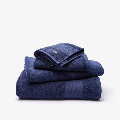 Lacoste Heimtextilien>L Lecroco Handtuch Aus Baumwolle Navy B02