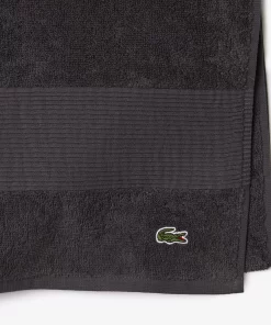 Lacoste Heimtextilien>L Lecroco Handtuch Aus Baumwolle Grey N11