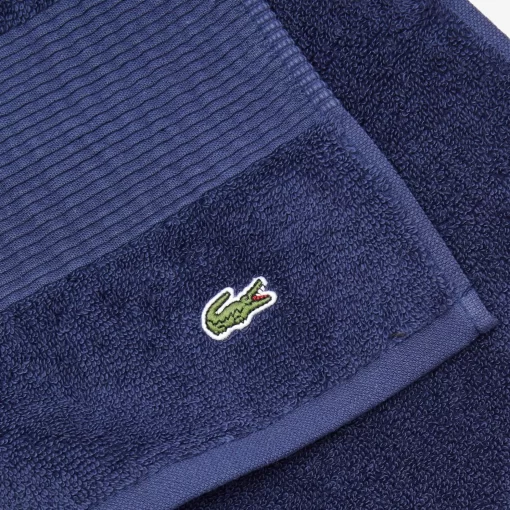 Lacoste Heimtextilien>L Lecroco Handtuch Aus Baumwolle Navy B02