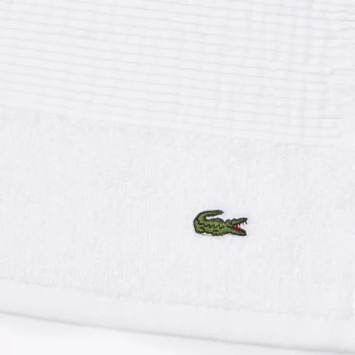 Lacoste Heimtextilien>L Lecroco Handtuch Aus Baumwolle White N01