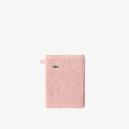 Lacoste Heimtextilien>L Lecroco Waschlappen Aus Baumwolle White/Pink R22