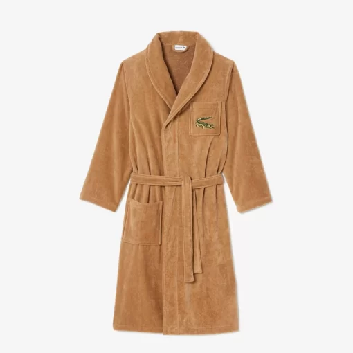 Lacoste Heimtextilien>L Rene Unisex Bademantel Aus Frottee-Velours Cookie Coo