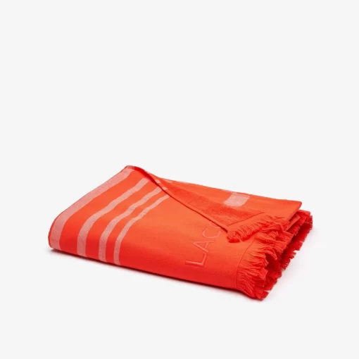 Lacoste Heimtextilien>L Rythme Fouta Aus Gestreiftem Baumwoll-Jacquard Glaieul R26