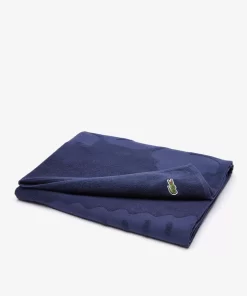 Lacoste Heimtextilien>L Sport Strandtuch Mit Extragrosem Krokodil Navy B02