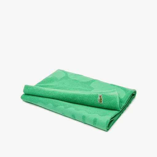 Lacoste Heimtextilien>L Sport Strandtuch Mit Extragrosem Krokodil Green Pepper G45