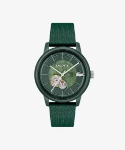 Lacoste Uhren> 12.12 Automatik-Uhr Aus Leder Grun 000