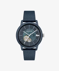 Lacoste Uhren> 12.12 Automatik-Uhr Aus Leder Blau 000