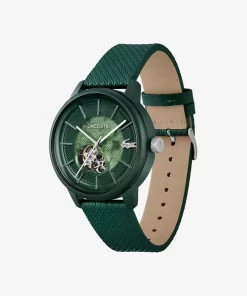 Lacoste Uhren> 12.12 Automatik-Uhr Aus Leder Grun 000