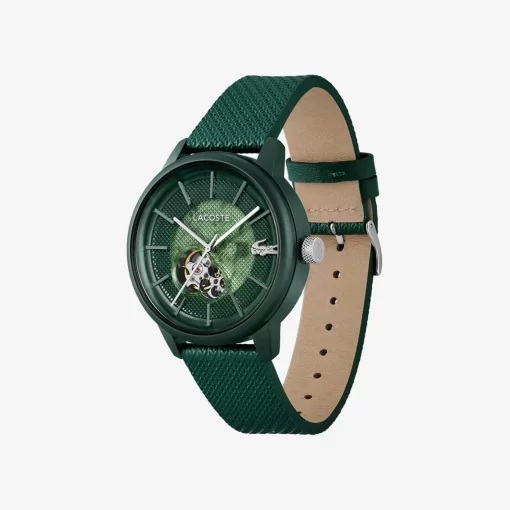 Lacoste Uhren> 12.12 Automatik-Uhr Aus Leder Grun 000