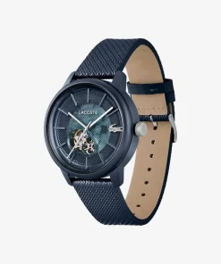 Lacoste Uhren> 12.12 Automatik-Uhr Aus Leder Blau 000