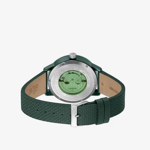 Lacoste Uhren> 12.12 Automatik-Uhr Aus Leder Grun 000