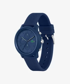 Lacoste Uhren> 12.12 Chronograph Aus Blauem Silikon Blau 000