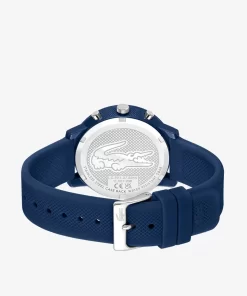 Lacoste Uhren> 12.12 Chronograph Aus Blauem Silikon Blau 000