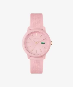 Lacoste Uhren> 12.12 Damenuhr Mit Pinkfarbenem Silikonband Rosa 000