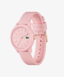 Lacoste Uhren> 12.12 Damenuhr Mit Pinkfarbenem Silikonband Rosa 000