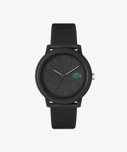 Lacoste Uhren> 12.12 Herrenuhr Mit Schwarzem Silikonband Schwarz 000