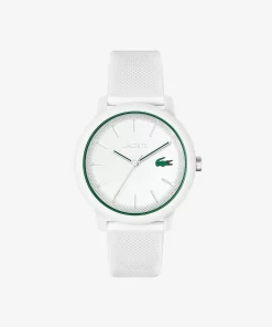 Lacoste Uhren> 12.12 Herrenuhr Mit Weisem Silikonband Weis 000