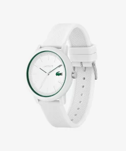 Lacoste Uhren> 12.12 Herrenuhr Mit Weisem Silikonband Weis 000