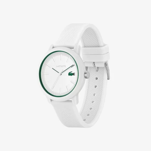 Lacoste Uhren> 12.12 Herrenuhr Mit Weisem Silikonband Weis 000