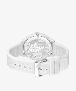 Lacoste Uhren> 12.12 Herrenuhr Mit Weisem Silikonband Weis 000