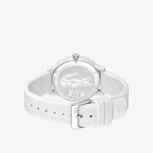 Lacoste Uhren> 12.12 Herrenuhr Mit Weisem Silikonband Weis 000