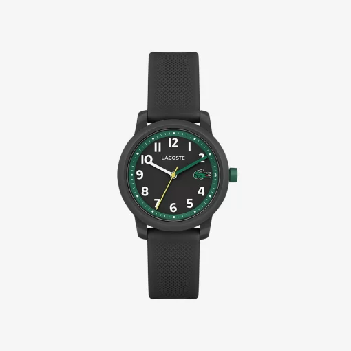 Lacoste Accessoires> 12.12 Kinderuhr Mit Schwarzem Silikonband Schwarz 000