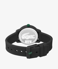 Lacoste Accessoires> 12.12 Kinderuhr Mit Schwarzem Silikonband Schwarz 000