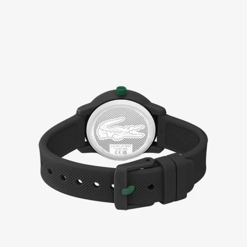 Lacoste Accessoires> 12.12 Kinderuhr Mit Schwarzem Silikonband Schwarz 000