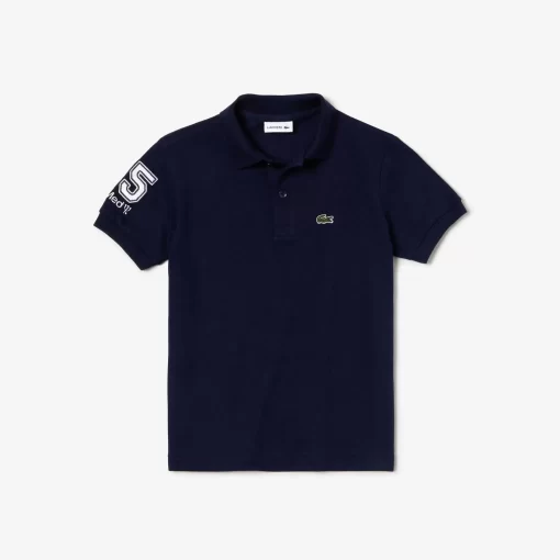 Lacoste Jungenkleidung> Club Med Kinder Polo Navy Blau 166