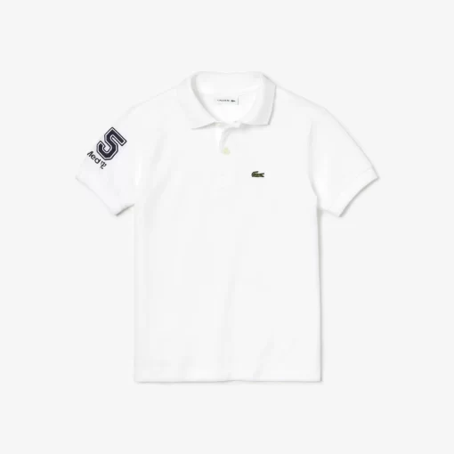 Lacoste Jungenkleidung> Club Med Kinder Polo Weis 001