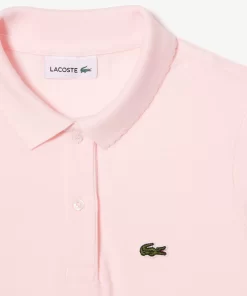 Lacoste Mädchenkleidung> Madchen-Poloshirt Aus Mini-Pique Mit Verspieltem Kragen Hellrosa T03