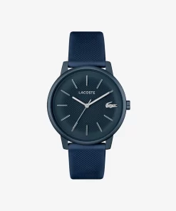 Lacoste Uhren> Move 12.12 Dreizeigeruhr Aus Navyfarbenem Silikon Blau 000