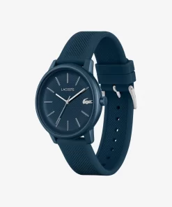 Lacoste Uhren> Move 12.12 Dreizeigeruhr Aus Navyfarbenem Silikon Blau 000