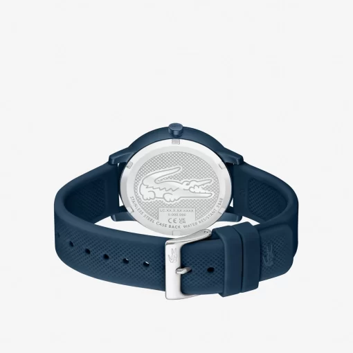 Lacoste Uhren> Move 12.12 Dreizeigeruhr Aus Navyfarbenem Silikon Blau 000