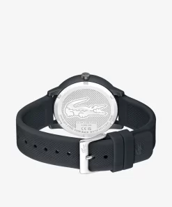 Lacoste Uhren> Move 12.12 Dreizeigeruhr Aus Schwarzem Silikon Schwarz 000