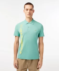 Lacoste Poloshirts> Movement Poloshirt Mit 3D Signatur Grun 3A4