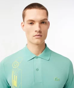 Lacoste Poloshirts> Movement Poloshirt Mit 3D Signatur Grun 3A4