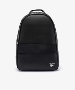 Lacoste Rucksäcke> Practice Rucksack Aus Beschichtetem Leder Black 000