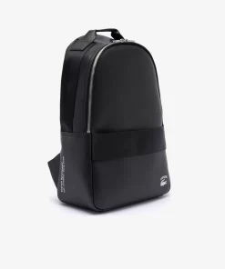 Lacoste Rucksäcke> Practice Rucksack Aus Beschichtetem Leder Black 000