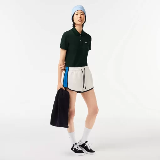 Lacoste Poloshirts> Regular Fit Damen-Poloshirt Aus Weichem Petit Pique Sinople Grun Yzp