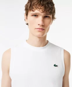 Lacoste Fitnessstudio & Training> Sport X Daniil Medvedev Tank Top Weis 001