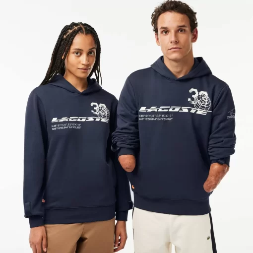 Lacoste Sportbekleidung> Sport X Theo Curin Baumwoll-Sweatshirt Blau Kxe