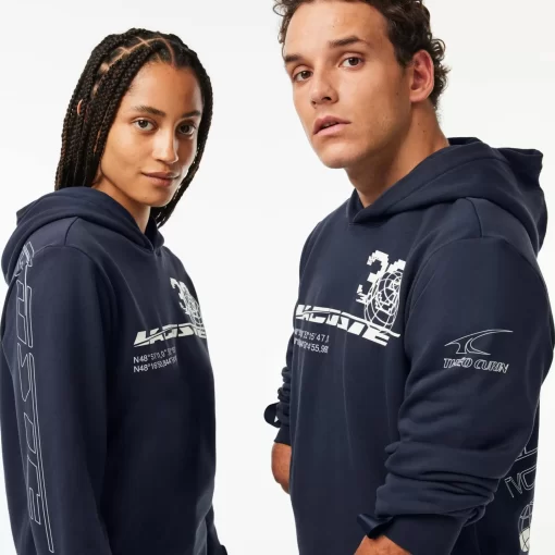 Lacoste Sportbekleidung> Sport X Theo Curin Baumwoll-Sweatshirt Blau Kxe