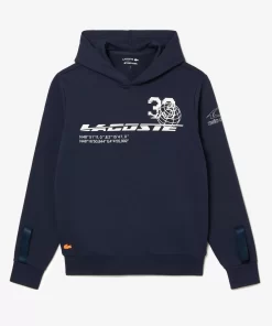 Lacoste Sportbekleidung> Sport X Theo Curin Baumwoll-Sweatshirt Blau Kxe