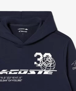 Lacoste Sportbekleidung> Sport X Theo Curin Baumwoll-Sweatshirt Blau Kxe